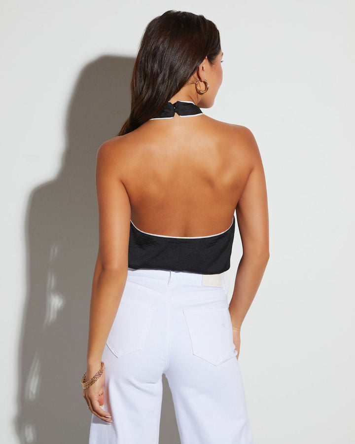 Midnight Muse Halter Neck Bodysuit