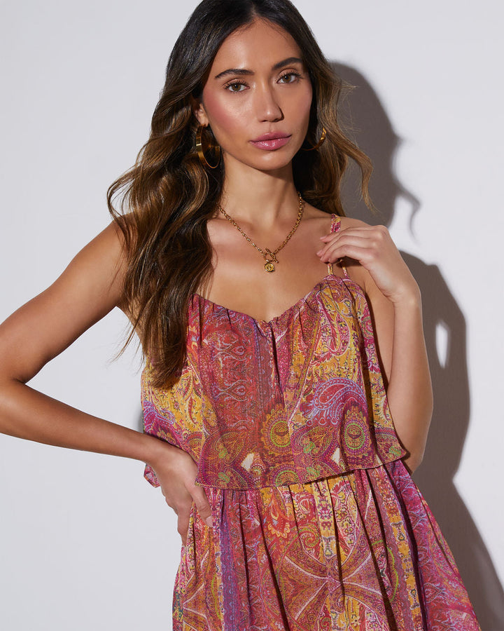 Phoebe Tiered Chiffon Maxi Dress