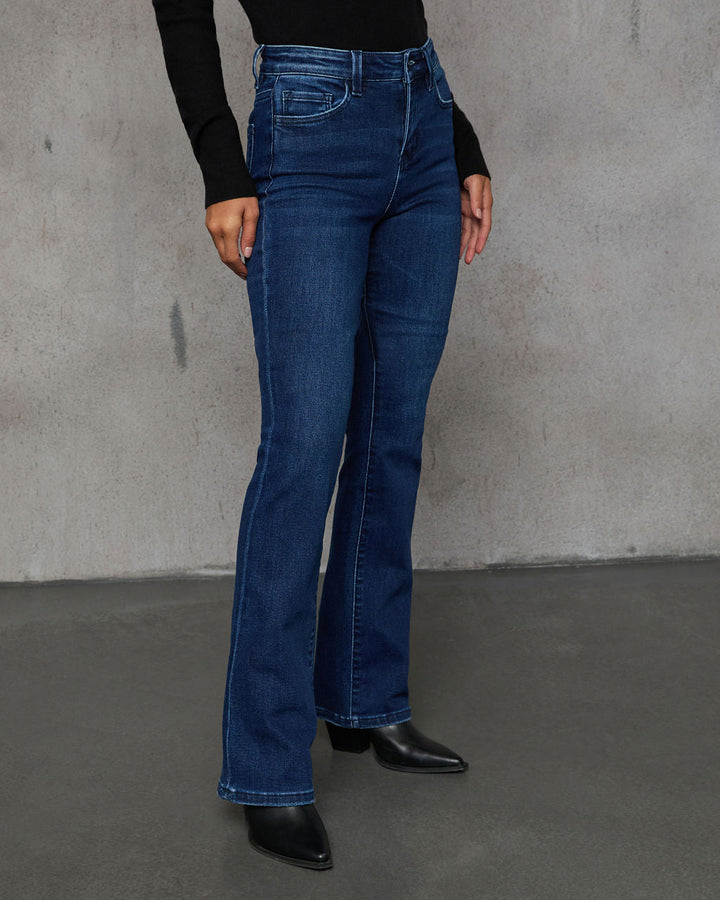 Dorina Super Stretch High Rise Flare Jeans