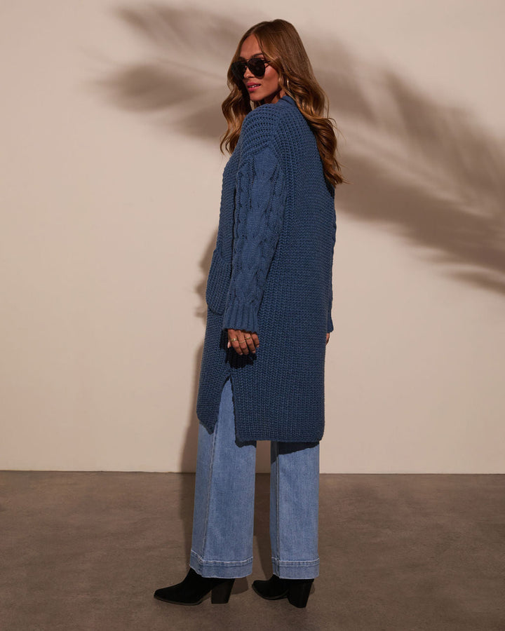 Ludlow Cable Knit Duster Cardigan