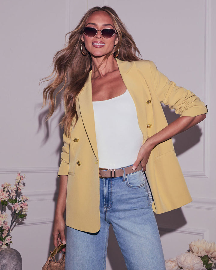 Sunshine Days Double Breasted Blazer
