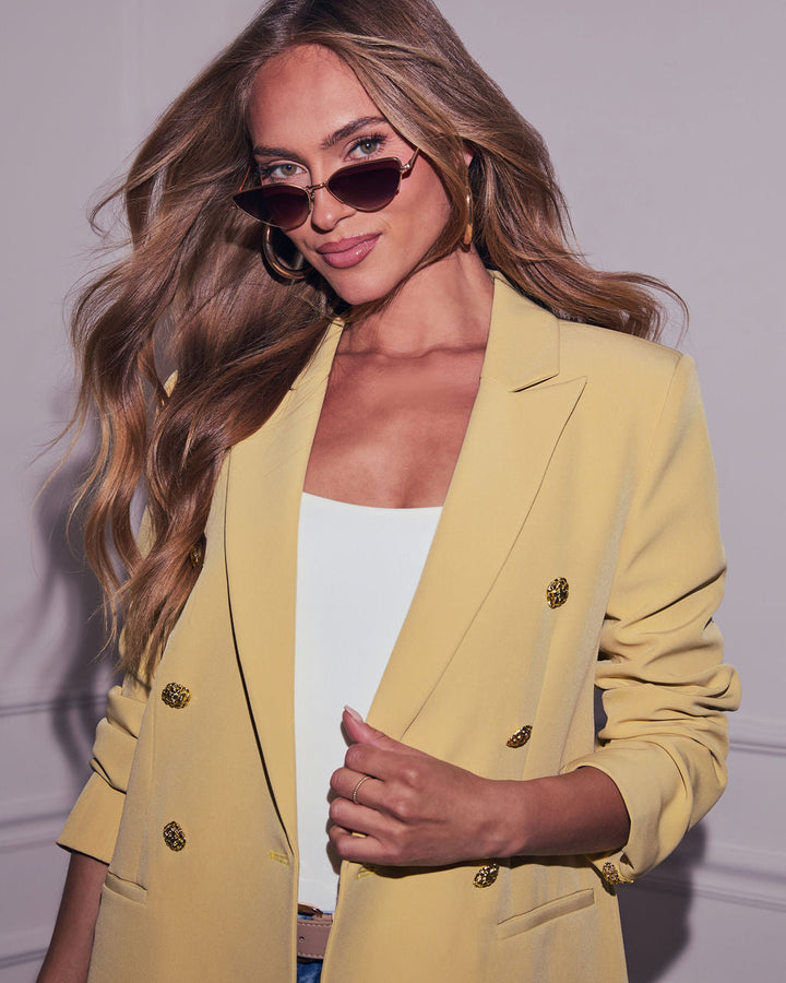 Sunshine Days Double Breasted Blazer