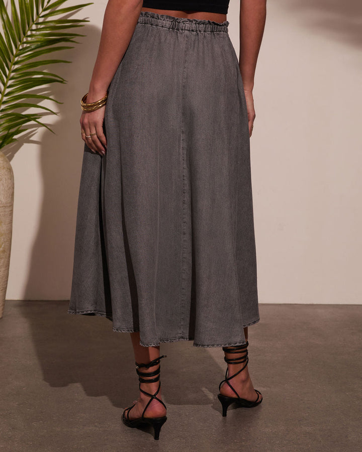 Willow Wander Waist Tie Midi Skirt