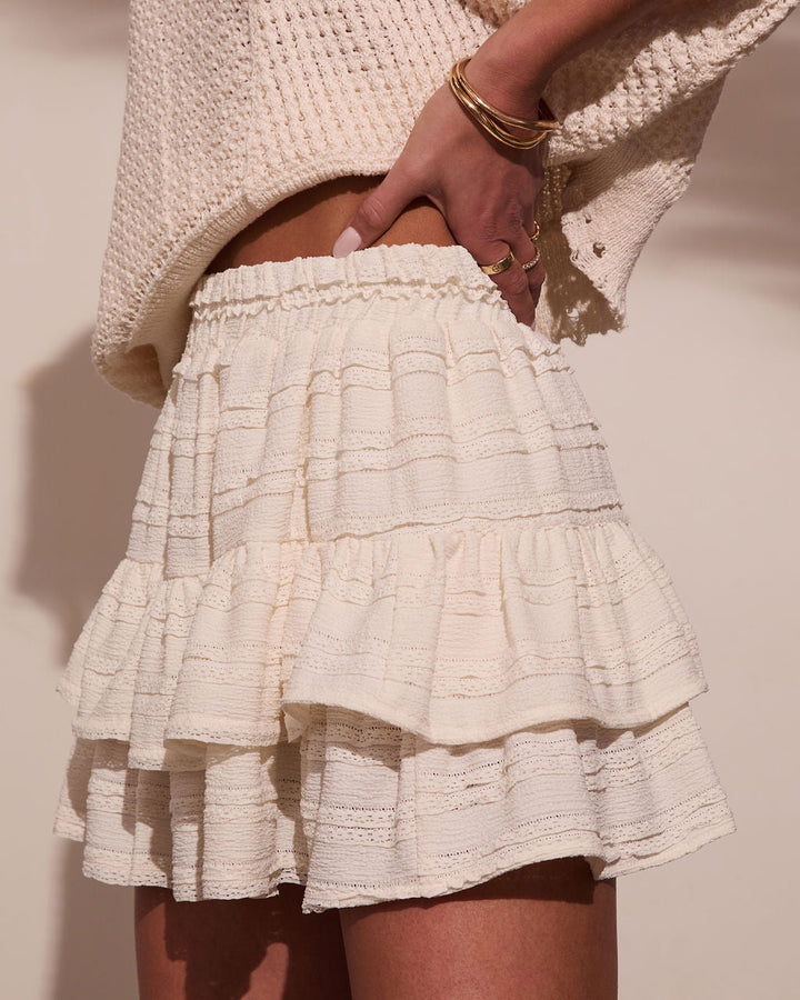 Shelli Tiered Ruffle Mini Skirt