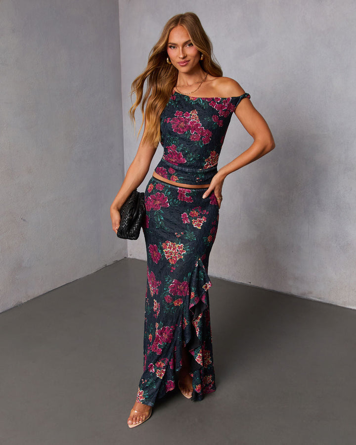 Falling Pretty Lace Maxi Skirt