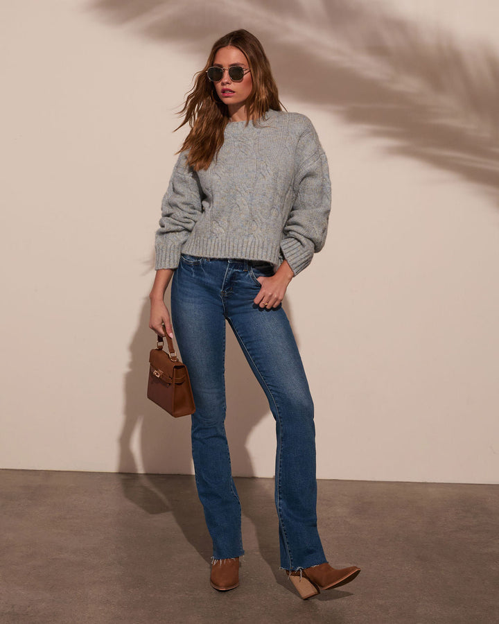 Warm Touch Cable Knit Sweater