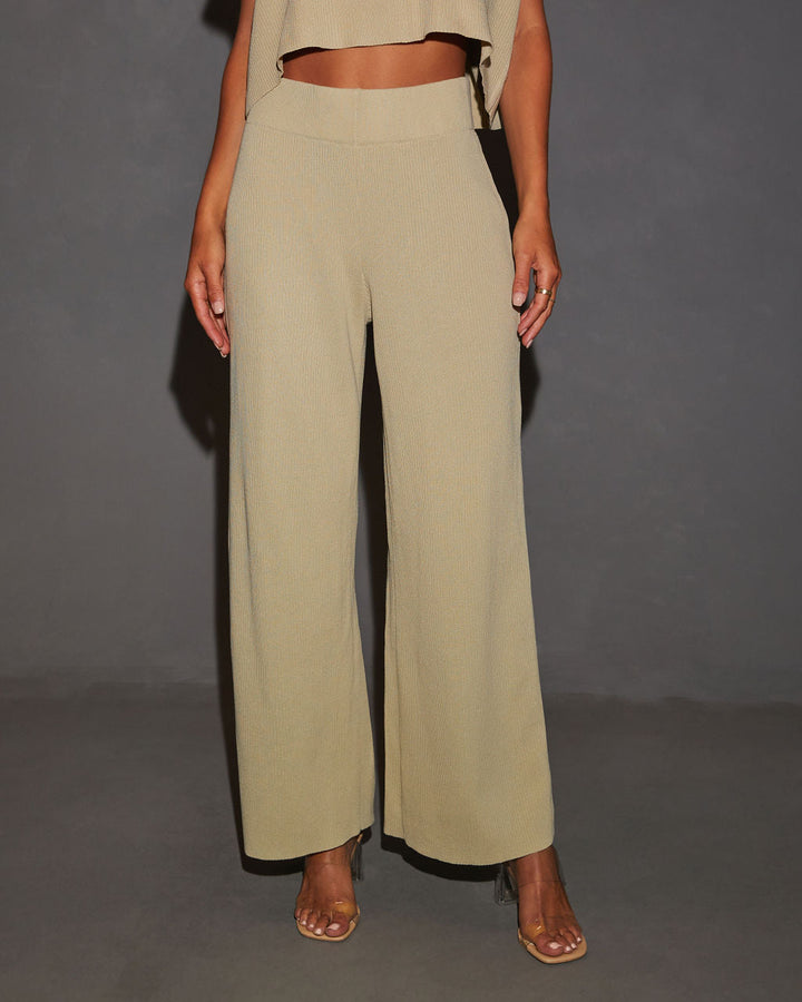 Ainslee Wide Leg Pants Avocado