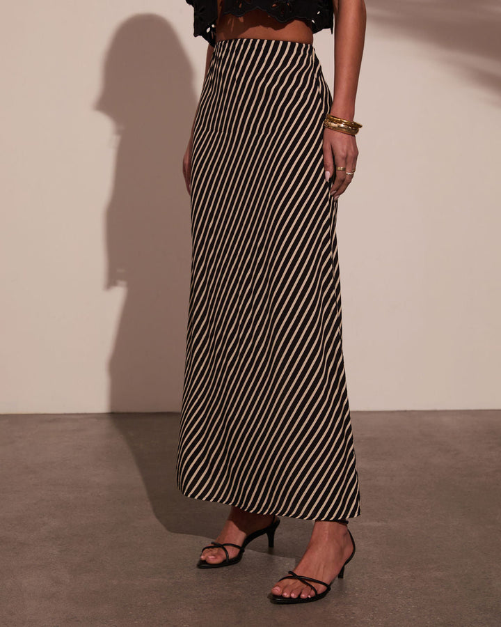 Sweet Haven Striped Maxi Skirt