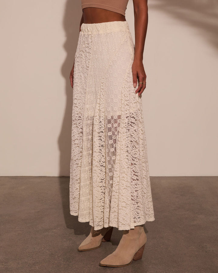 Sundrenched Lace Maxi Skirt