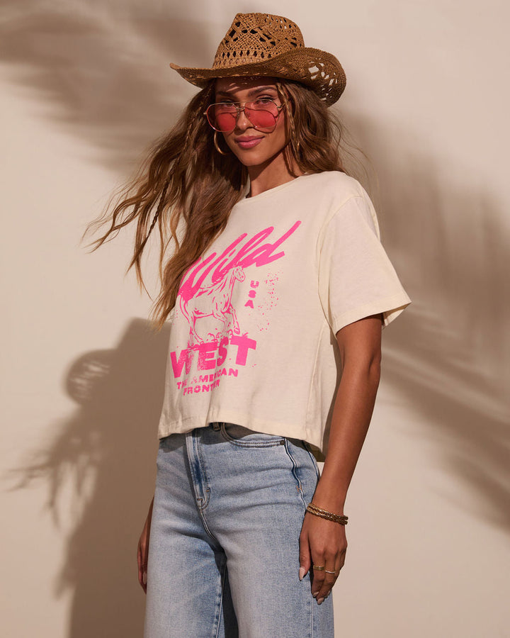 Wild West Cropped Graphic Tee