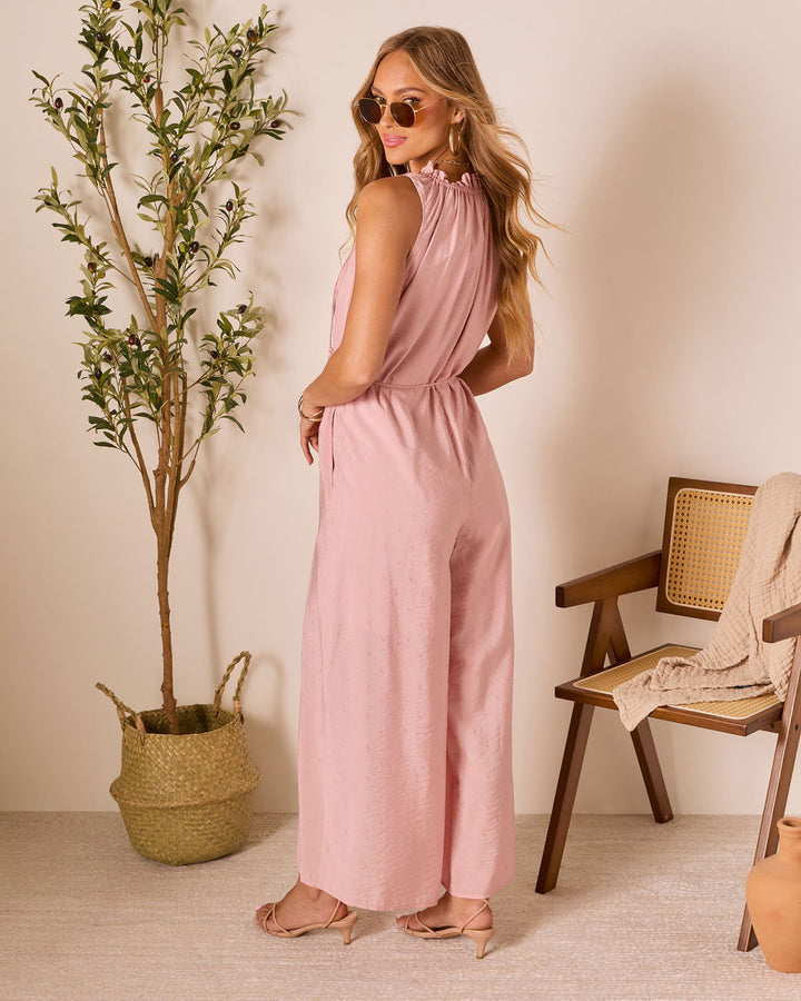 Hey Lover Waist Tie Jumpsuit