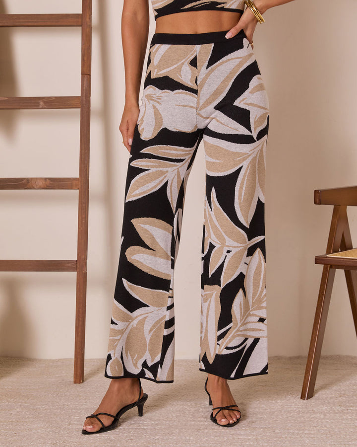 Honey Dust Tropical Knit Pants