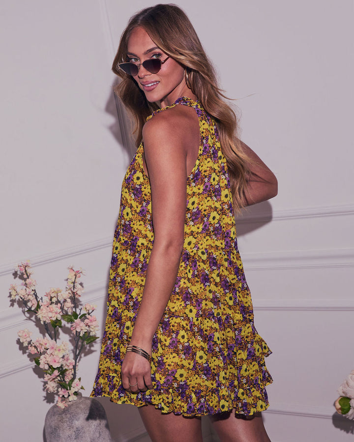 Fresh Pickings Floral Print Mini Dress