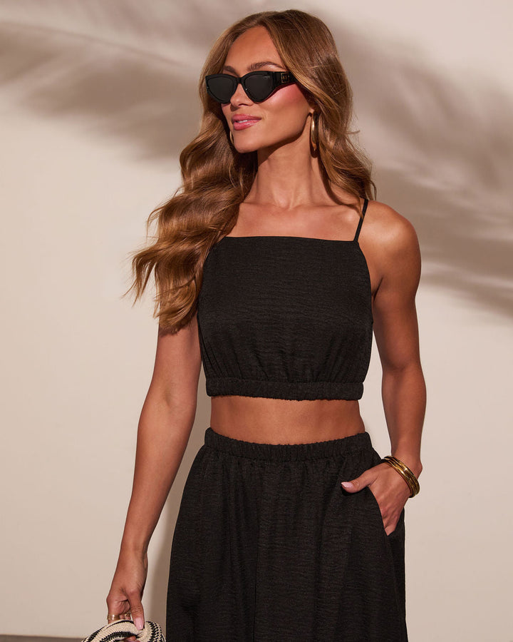 Selangie Crinkle Crop Top