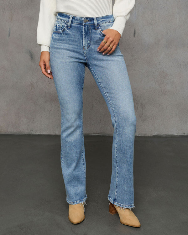 Shelton Super Stretch Mid Rise Bootcut Denim Medium Wash