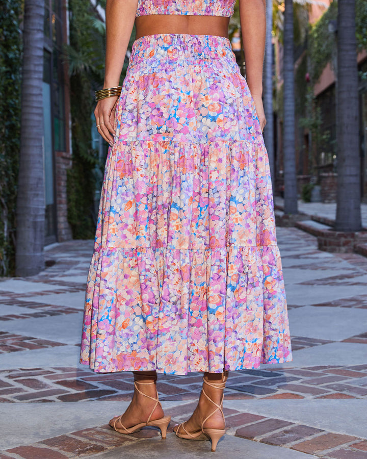 Angie Floral Midi Skirt