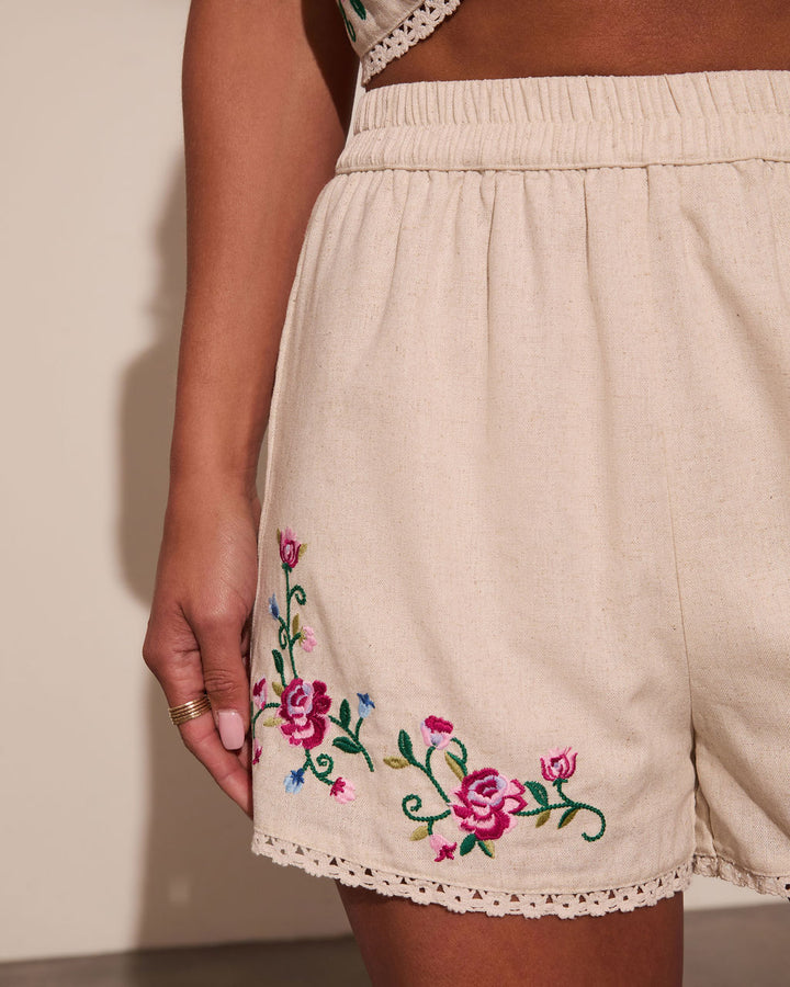 Weekend Whim Floral High Rise Shorts