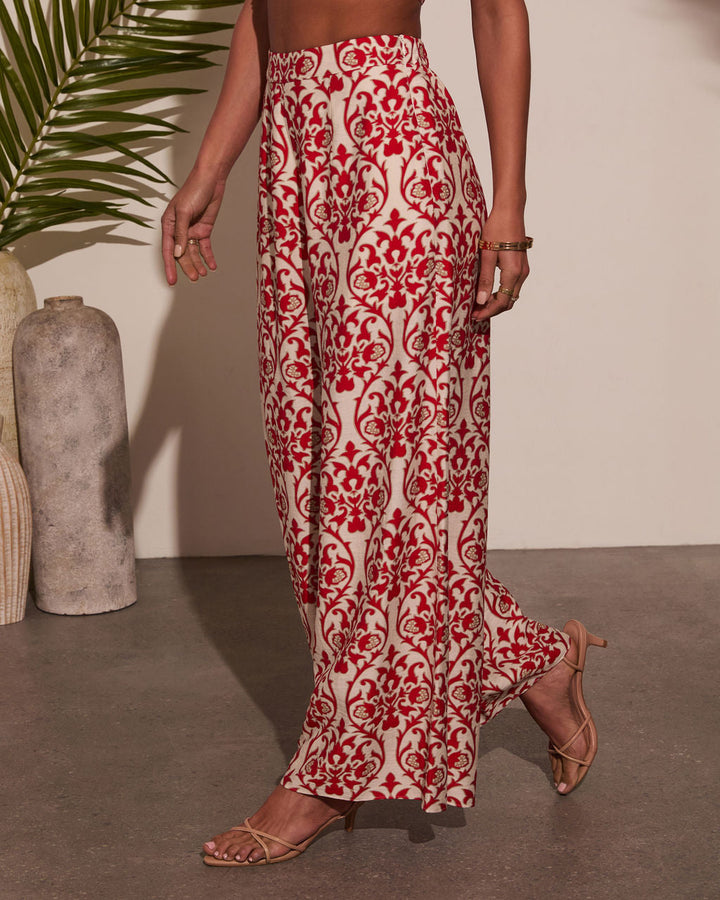 Deep Trance Abstract Wide Leg Pants