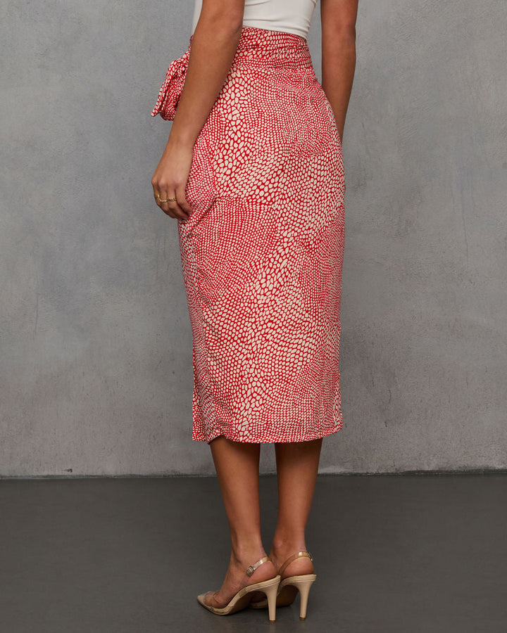 Ayra Printed Midi Skirt