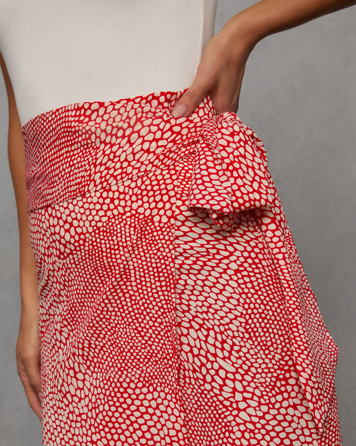 Ayra Printed Midi Skirt