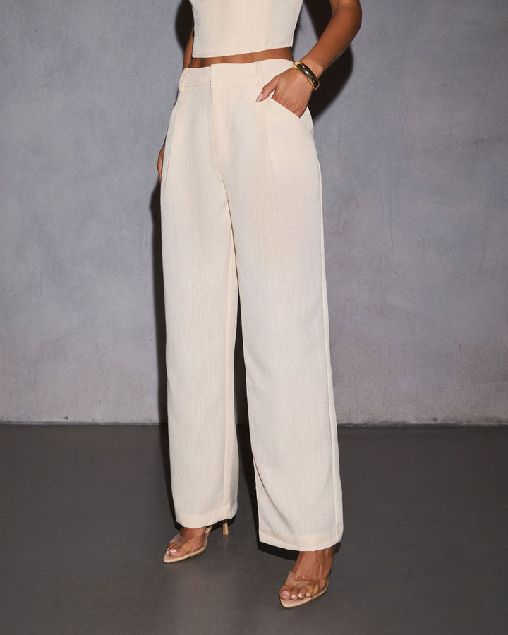 Sun Dazed Linen Straight Leg Trouser