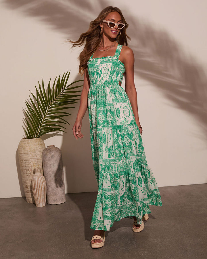 Emelia Floral Print Maxi Dress
