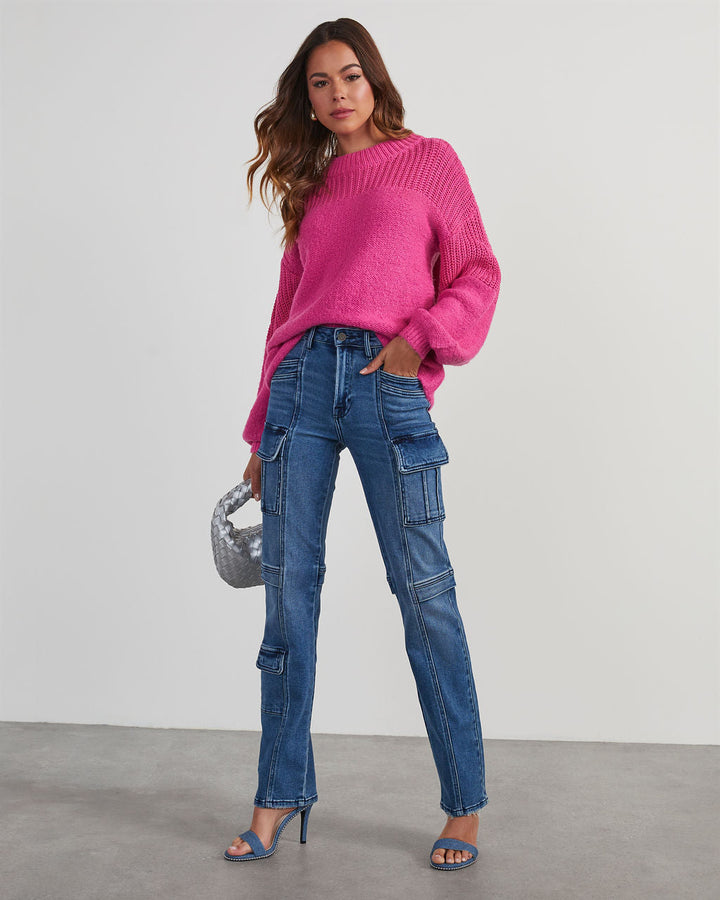 Zhaire Super Stretch High Rise Straight Jeans