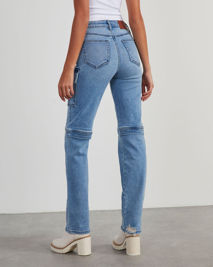 Zhaire Super Stretch High Rise Straight Jeans