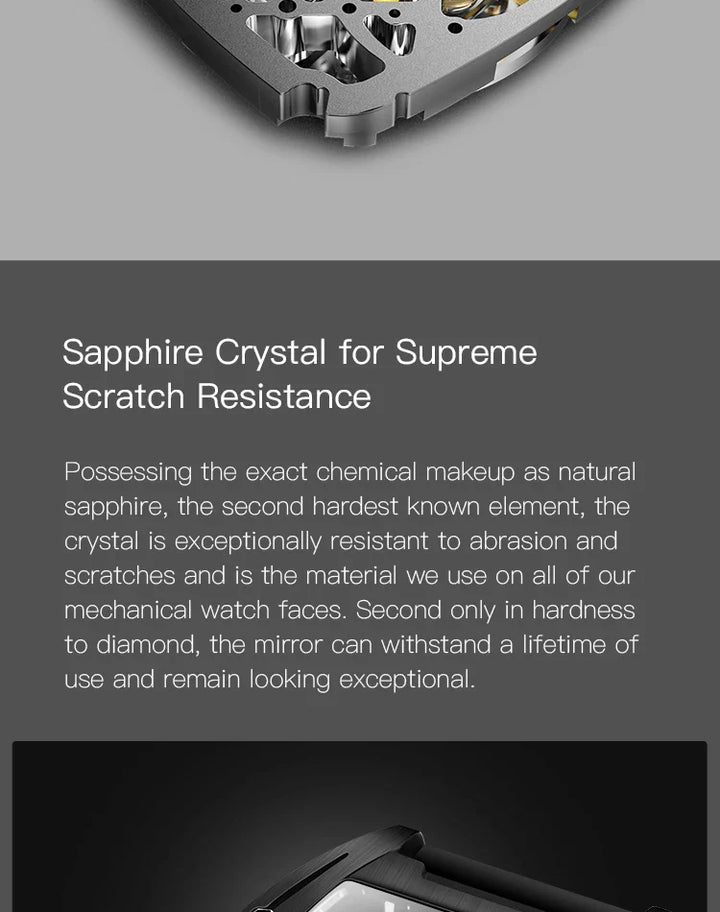 CIGA Design Z Series Men's Watch: Black DLC Skeleton with Casual Design