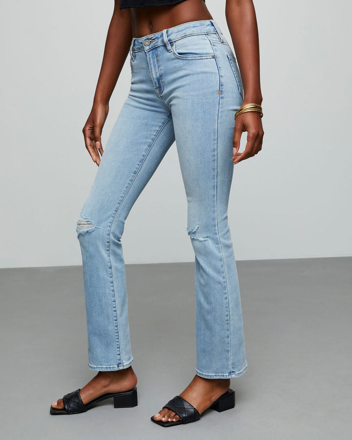 Matira High Rise Distressed Flare Jeans