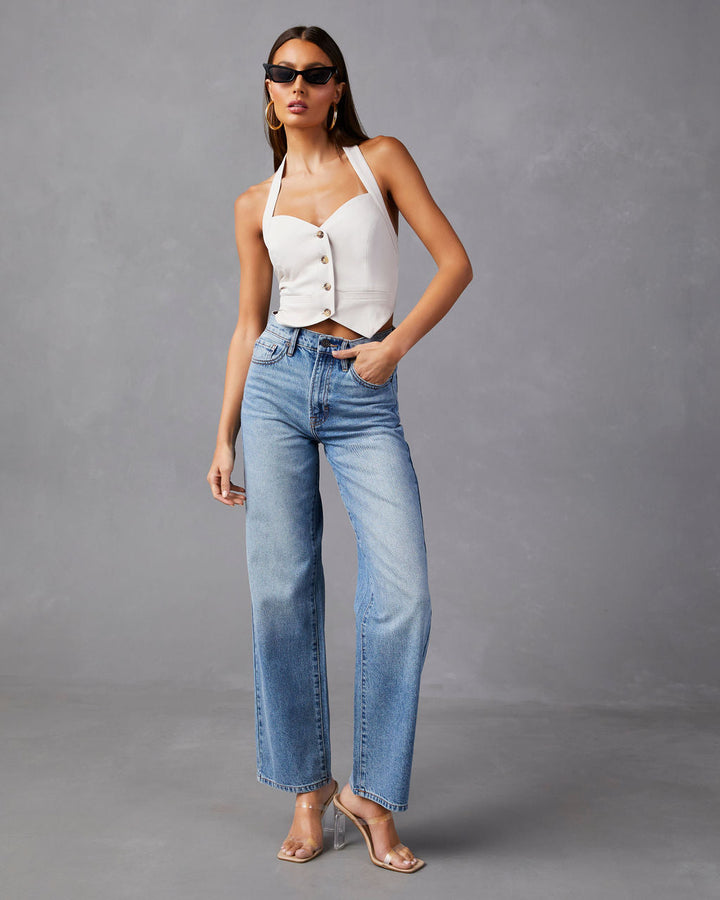 Brandis High Rise Straight Leg Jeans