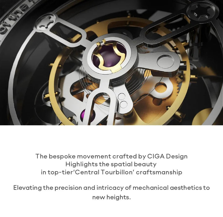 CIGA Design Men's Watch: Mount Everest Edition Central Tourbillon