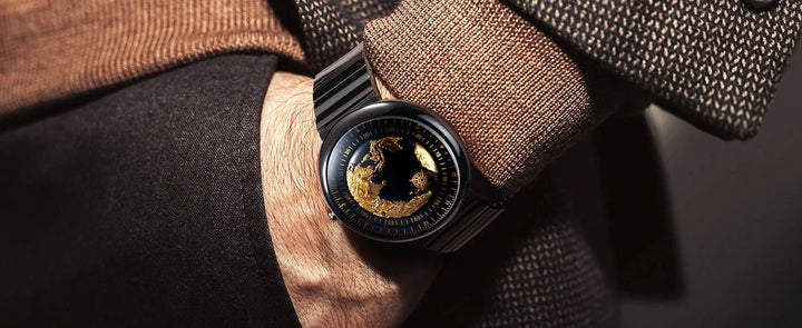 CIGA Design U Series Blue Planet Men's Watch: Luxury Automatic with Gilding & Ceramic