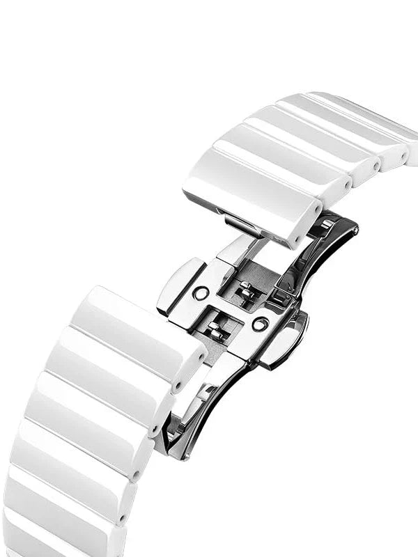 CIGA Design U Series Women's Watch: Blue Planet Ice Age Ceramic Strap