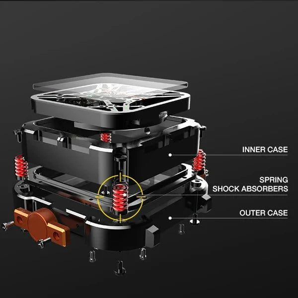 CIGA Design X Series Men's Watch: Titanium Skeleton with Luminous Design & Two Straps