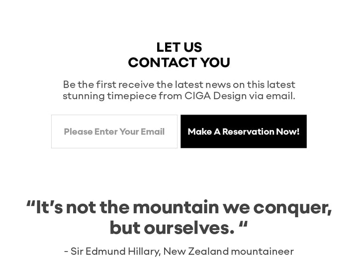 CIGA Design Men's Watch: Mount Everest Edition Central Tourbillon