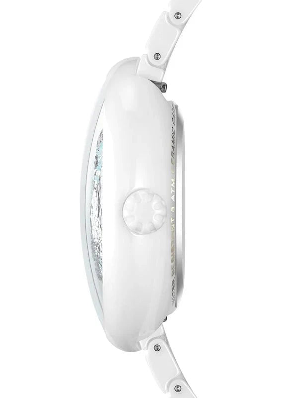 CIGA Design U Series Women's Watch: Blue Planet Ice Age Ceramic Strap