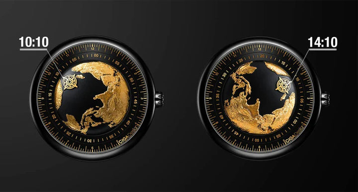 CIGA Design U Series Blue Planet Men's Watch: Luxury Automatic with Gilding & Ceramic