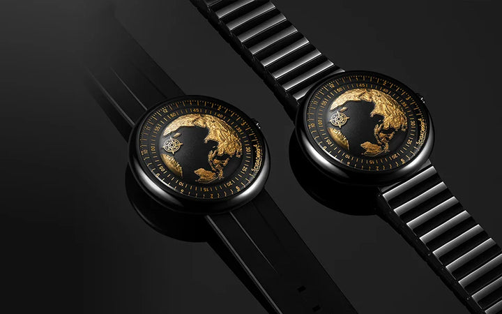 CIGA Design U Series Blue Planet Men's Watch: Luxury Automatic with Gilding & Ceramic
