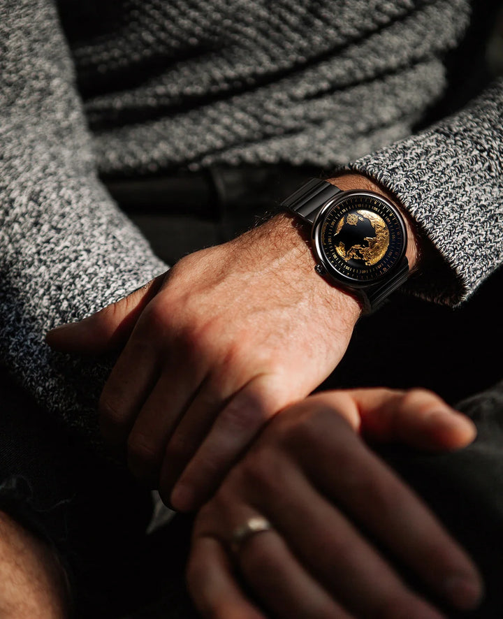 CIGA Design U Series Blue Planet Men's Watch: Luxury Automatic with Gilding & Ceramic