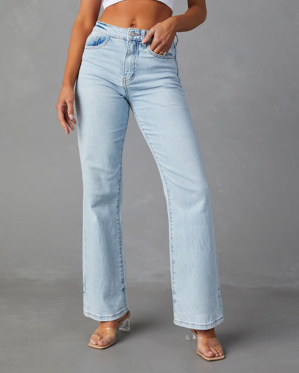 Danica High Rise Vintage Bootcut Jeans Light Wash