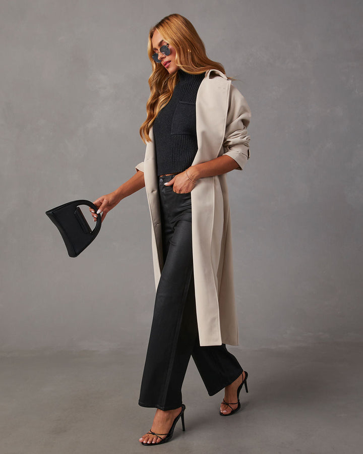 VICI Icon Coated High Rise Straight Jeans