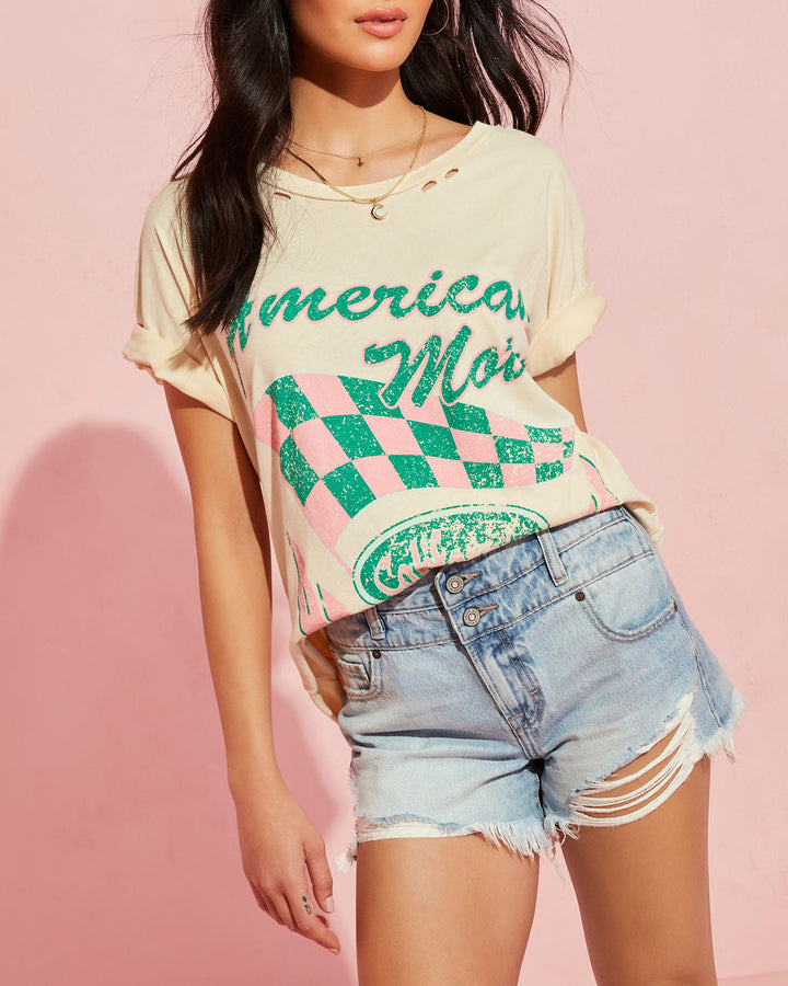 American Motors Distressed Tee Yellow