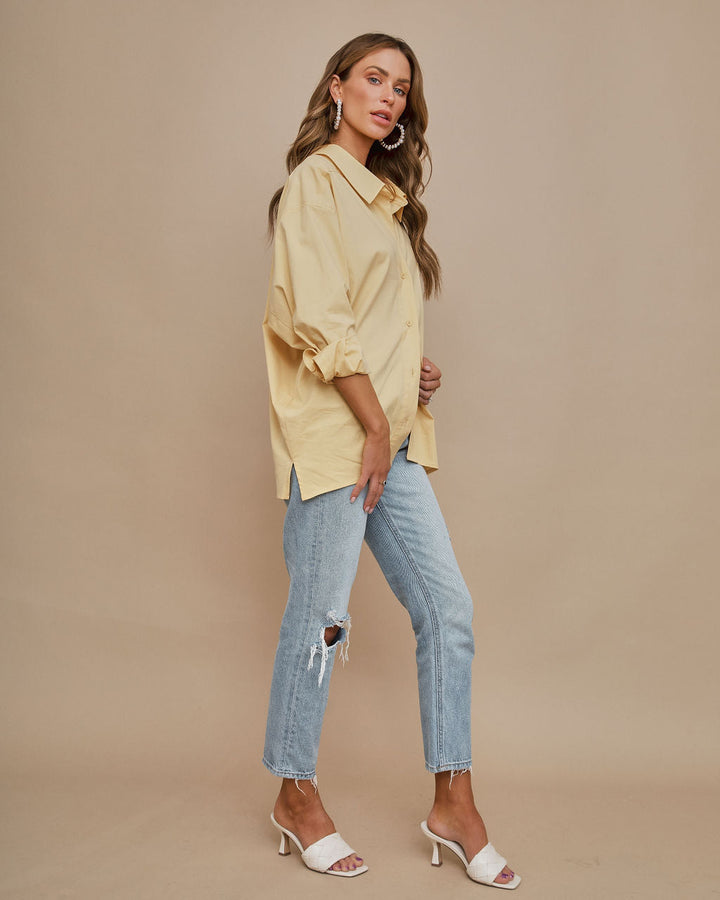 Federica Cotton Button Down Top