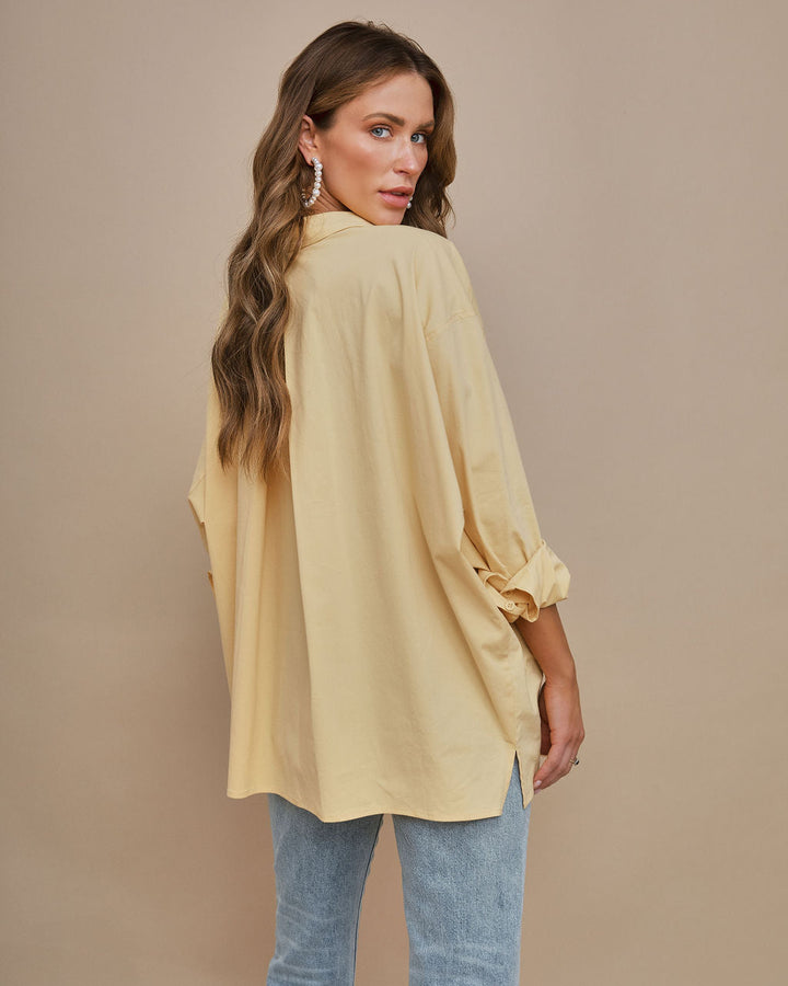 Federica Cotton Button Down Top