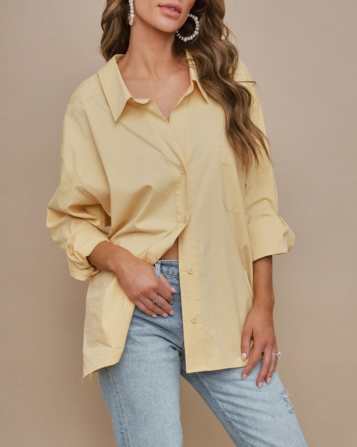 Federica Cotton Button Down Top